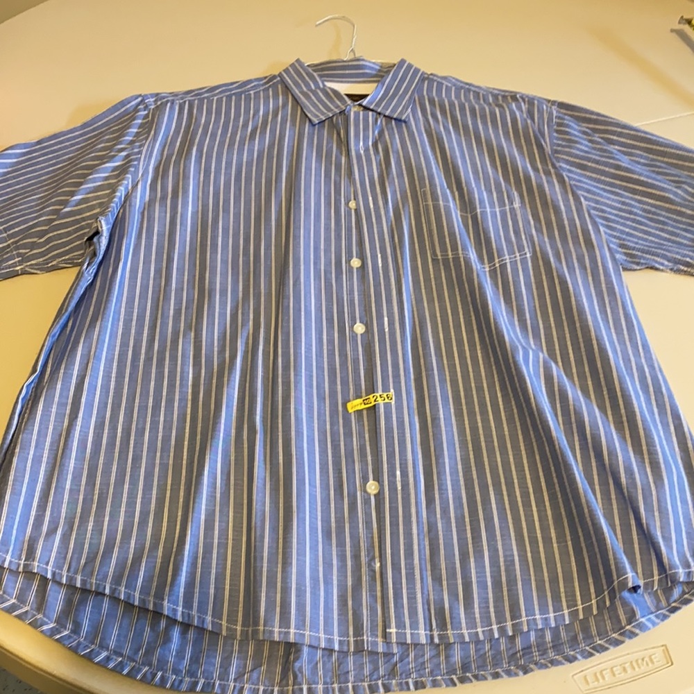 Tasso Elba men’s dress shirt short sleeve large